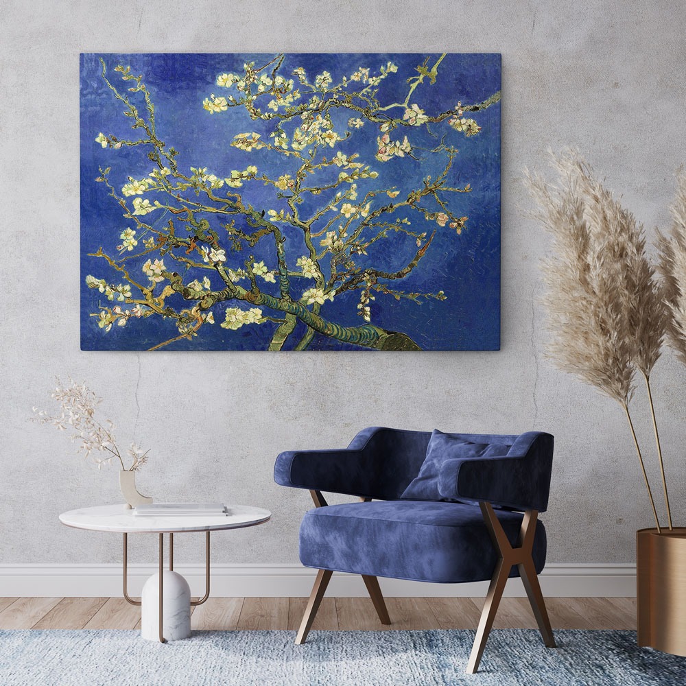 Πινακας σε καμβά VAN GOGH - ALMOND BLOSSOM BLUE