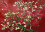 OUTLET Πίνακας σε καμβά VAN GOGH - ALMOND BLOSSOM RED 120cm x 80cm