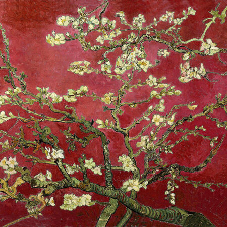 OUTLET Πίνακας σε καμβά VAN GOGH - ALMOND BLOSSOM RED 120cm x 80cm - OUTLET Sticky 5