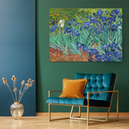 OUTLET Πινακας σε καμβά VAN GOGH - IRISES 100cm x 65cm - OUTLET Sticky 1