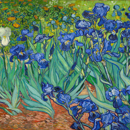 OUTLET Πινακας σε καμβά VAN GOGH - IRISES 100cm x 65cm - OUTLET Sticky 6