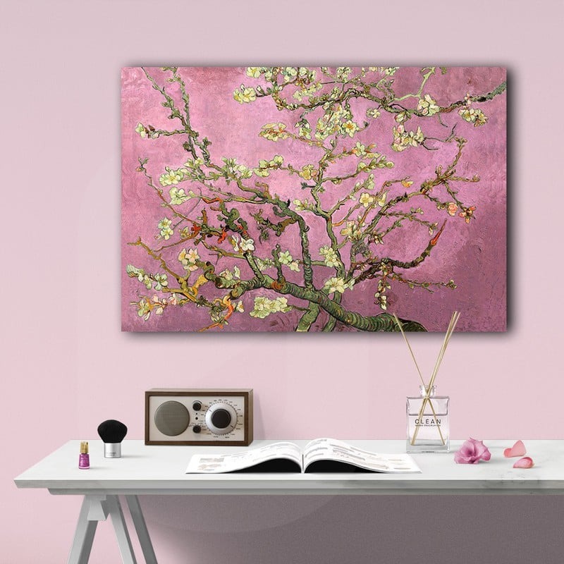 Πινακας σε καμβά VAN GOGH - ALMOND BLOSSOM PINK