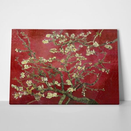 OUTLET Πίνακας σε καμβά VAN GOGH - ALMOND BLOSSOM RED 120cm x 80cm - OUTLET Sticky 1