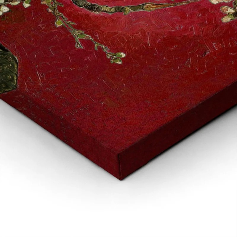 OUTLET Πίνακας σε καμβά VAN GOGH - ALMOND BLOSSOM RED 120cm x 80cm