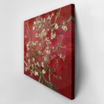 OUTLET Πίνακας σε καμβά VAN GOGH - ALMOND BLOSSOM RED 120cm x 80cm