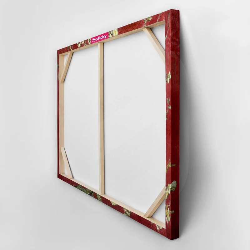 OUTLET Πίνακας σε καμβά VAN GOGH - ALMOND BLOSSOM RED 120cm x 80cm