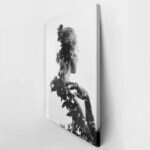 Πινακας σε καμβά WOMAN ON LEAVES