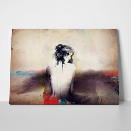 Πινακας σε καμβά WOMAN WATERCOLOR - Πορτραιτα και Φιγουρες Sticky 1