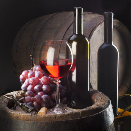 Πινακας σε καμβά WOOD BARREL - Food and Drink Sticky 4