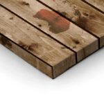 Πινακας σε καμβά WOODEN WORLD MAP