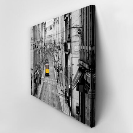 Πινακας σε καμβά YELLOW TRAM - Τρενα Sticky 3