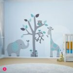 Αυτοκολλητο τοιχου ANIMALS TREE