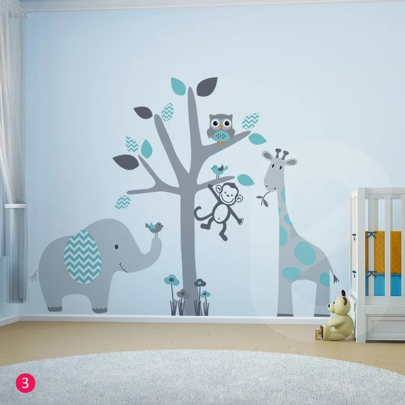 Αυτοκολλητο τοιχου ANIMALS TREE
