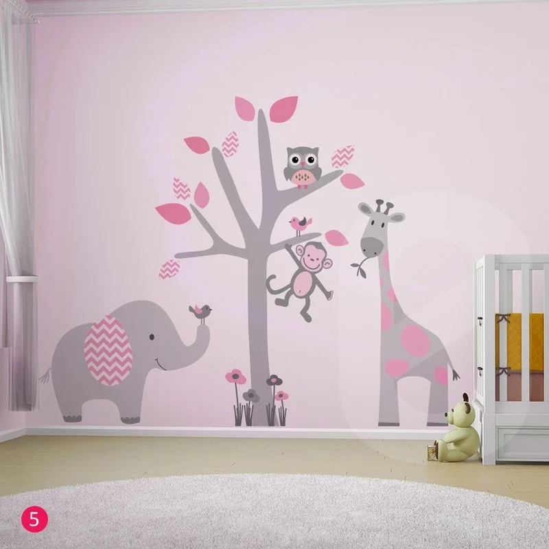 Αυτοκολλητο τοιχου ANIMALS TREE