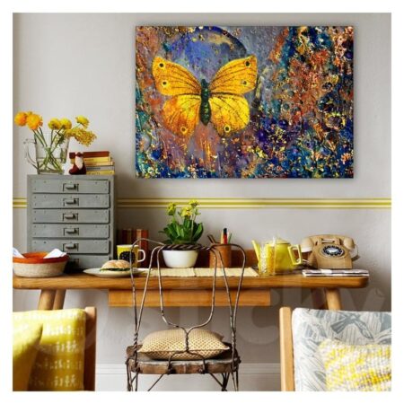 Πινακας σε καμβά GOLDEN BUTTERFLY - Πεταλουδες