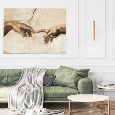 OUTLET Πίνακας σε καμβά MICHELANGELO - CREATION HANDS 120cm x 80cm - OUTLET Sticky 2