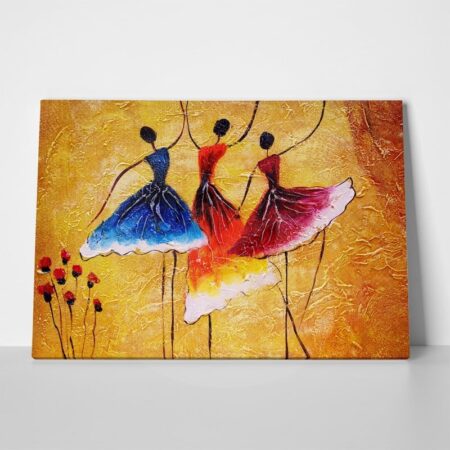 Πινακας σε καμβά OIL PAINTING THREE SPANISH DANCERS - Χορος Sticky 1