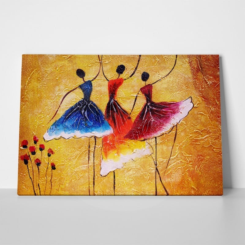 Πινακας σε καμβά OIL PAINTING THREE SPANISH DANCERS