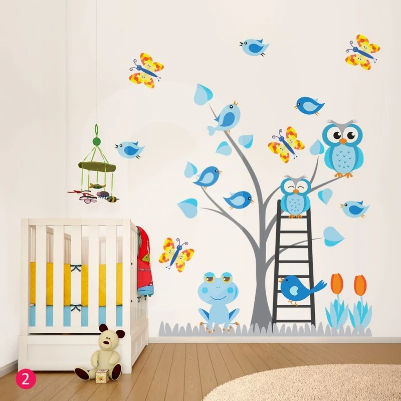 Αυτοκόλλητο τοιχου OWLS TREE