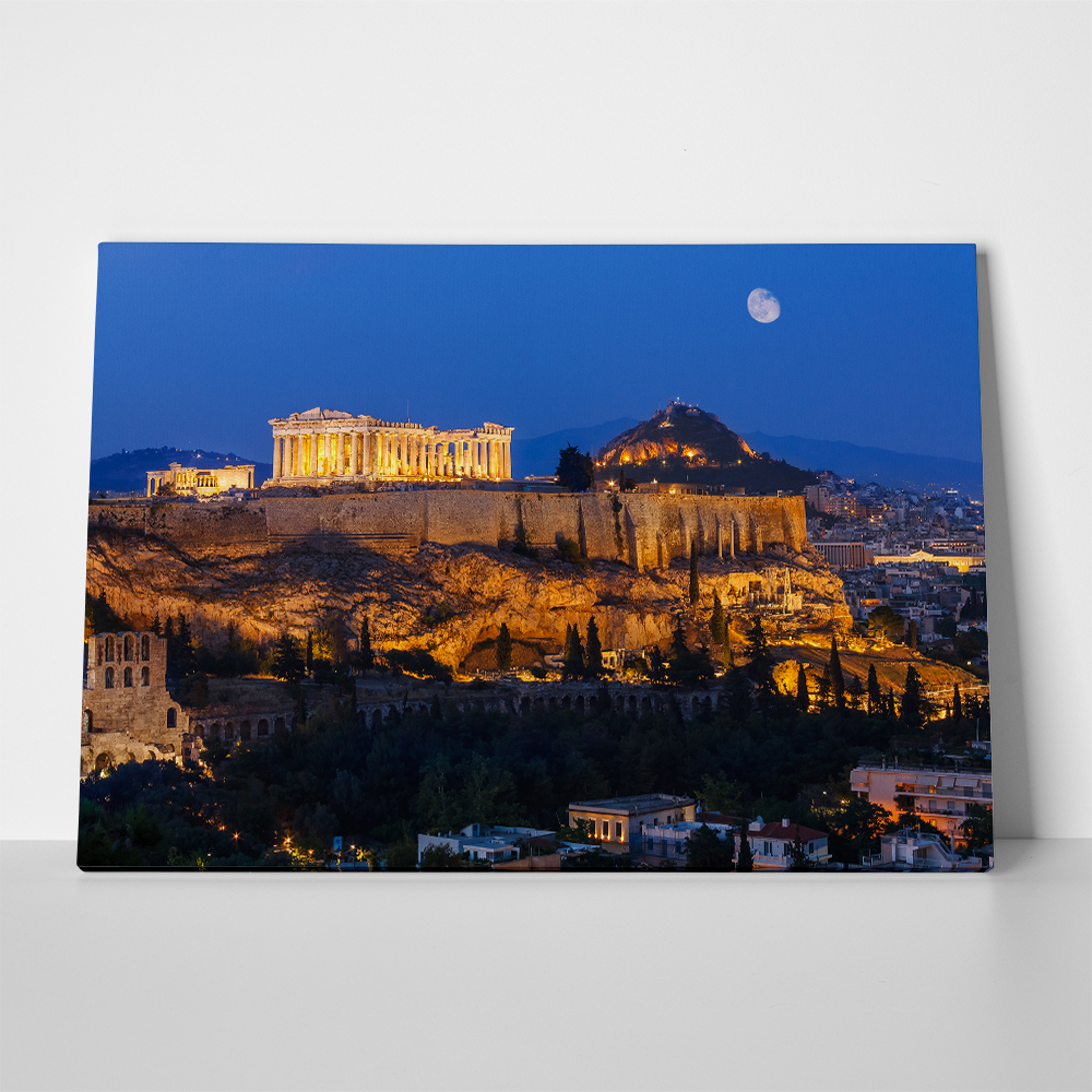 Πινακας σε καμβά ACROPOLIS NIGHT