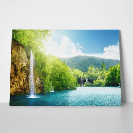 Πινακας σε καμβά AMAZING WATERFALLS - Λιμνες - Ποταμια