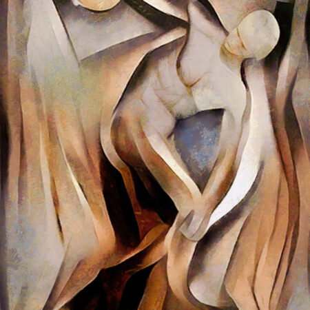 Πινακας σε καμβά ANCIENT SCULPTURES MODERN DESIGN CUBISM 4 - Αξιοθεατα και Ιστορια Sticky 4