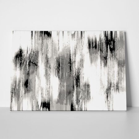 Πινακας σε καμβά BLACK AND WHITE STRIPES - Αφηρημενα και Abstract