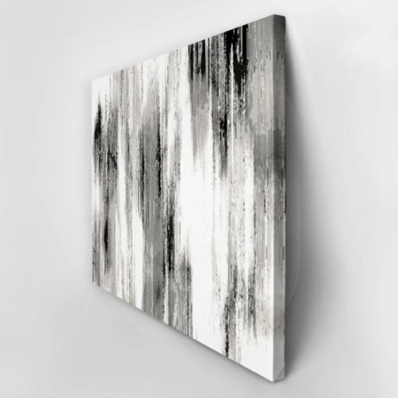 Πινακας σε καμβά BLACK AND WHITE STRIPES - Αφηρημενα και Abstract Sticky 2