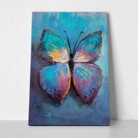 Πινακας σε καμβά BLUE BUTTERFLY - Πεταλουδες Sticky 1