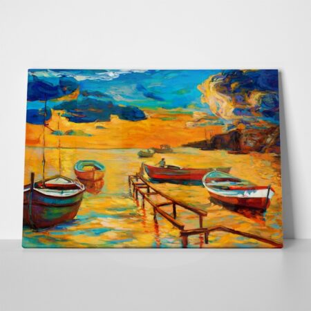 Πινακας σε καμβά BOATS 3 - Βαρκες και Καραβια