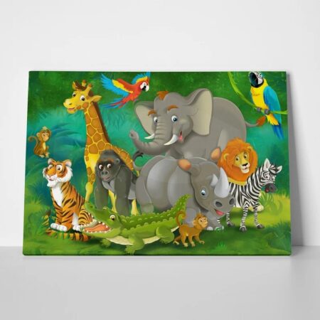 Πινακας σε καμβά CARTOON SAFARI - Παιδικοι και set
