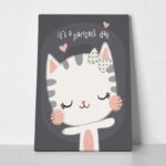 Πινακας σε καμβά CAT PERFECT DAY