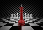Πινακας σε καμβά CHESS BATTLE