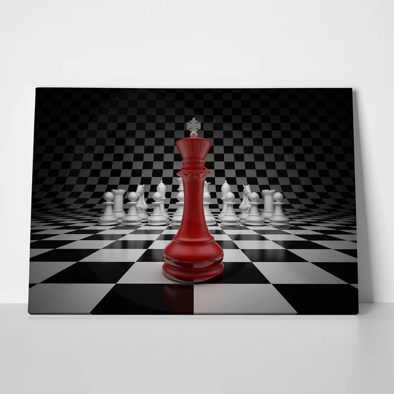 Πινακας σε καμβά CHESS BATTLE