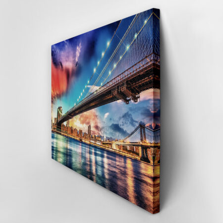 Πινακας σε καμβά COLORFUL BROOKLYN - Νεα Υορκη Sticky 3