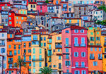 Πινακας σε καμβά COLORFUL HOUSES