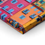 Πινακας σε καμβά COLORFUL HOUSES