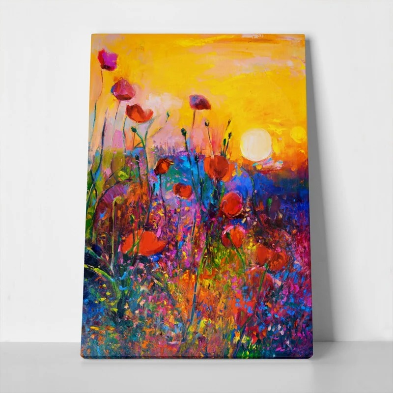 Πινακας σε καμβά COLORFUL POPPIES