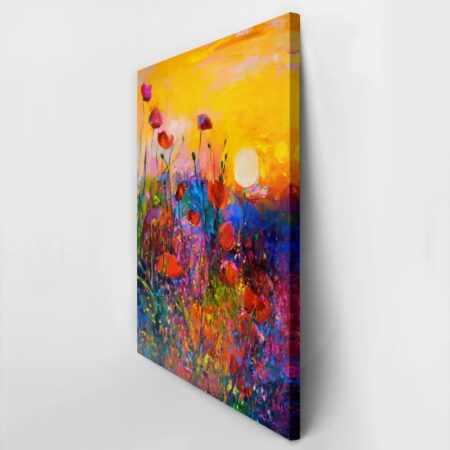 Πινακας σε καμβά COLORFUL POPPIES - Παπαρουνες Sticky 3