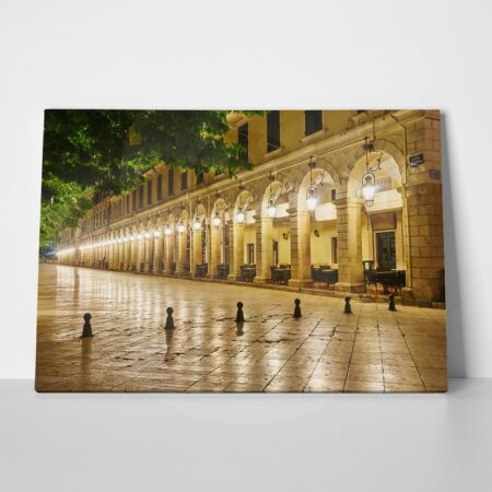 Πινακας σε καμβά CORFU HISTORIC CENTER 2 - Πολεις και Αρχιτεκτονικη