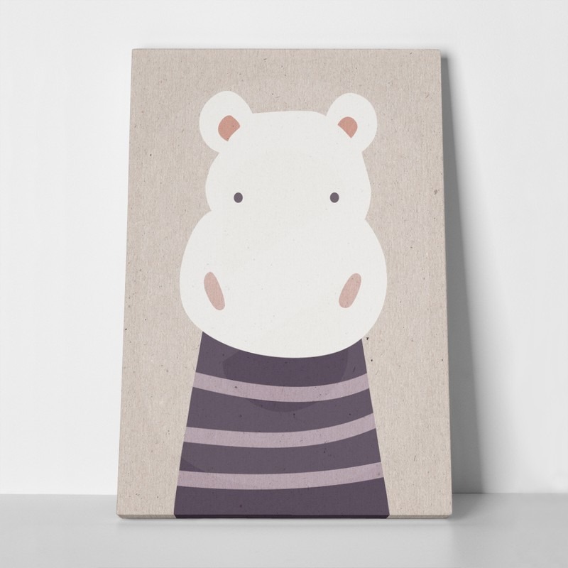 Πινακας σε καμβά CUTE HIPPO 2