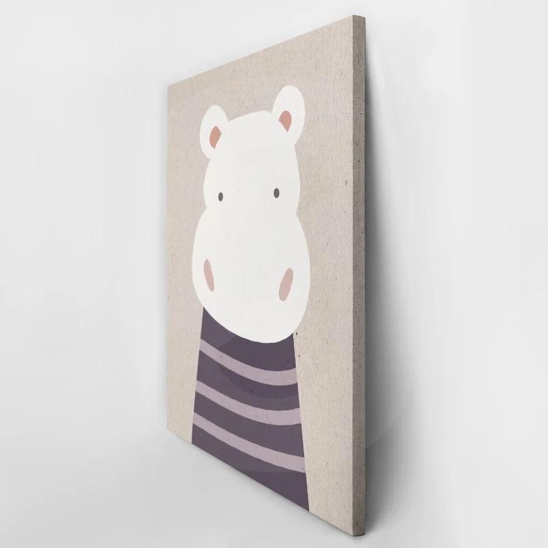 Πινακας σε καμβά CUTE HIPPO 2
