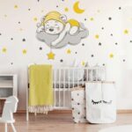 Αυτοκόλλητο τοίχου CUTE DREAMING BEAR CARTOON