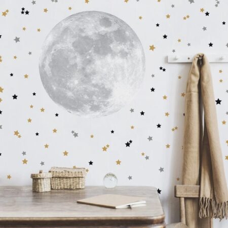 Αυτοκολλητο τοιχου CUTE MOON AND STARS - Βρεφικα & Παιδικά Sticky 1