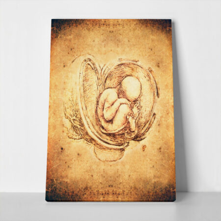 Πινακας σε καμβά DA VINCI - STYLE FETUS - Leonardo Da Vinci