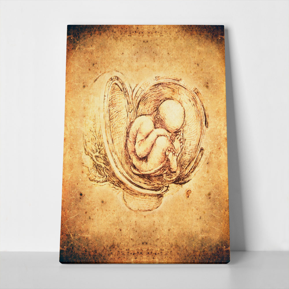 Πινακας σε καμβά DA VINCI - STYLE FETUS