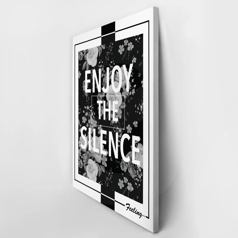 Πινακας σε καμβά ENJOY THE SILENCE