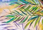 Πινακας σε καμβά EXPRESSIONISTIC PALM TREE