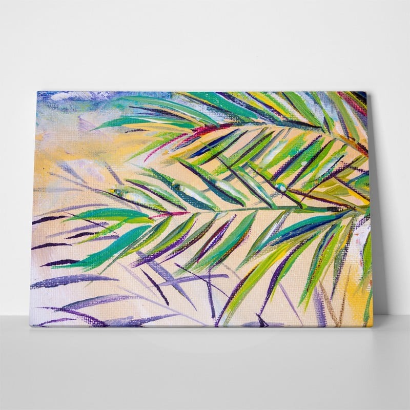 Πινακας σε καμβά EXPRESSIONISTIC PALM TREE