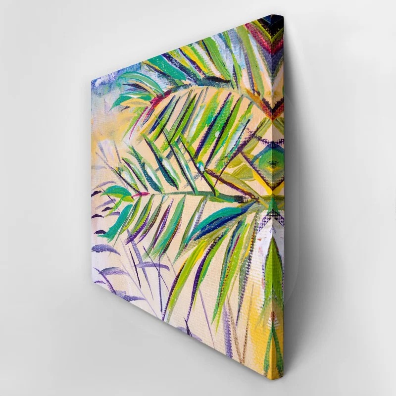 Πινακας σε καμβά EXPRESSIONISTIC PALM TREE